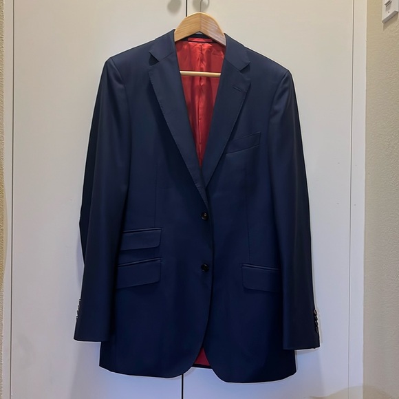 Suit Supply Sienna Navy Birdseye 100% Wool Jacket - Picture 1 of 8
